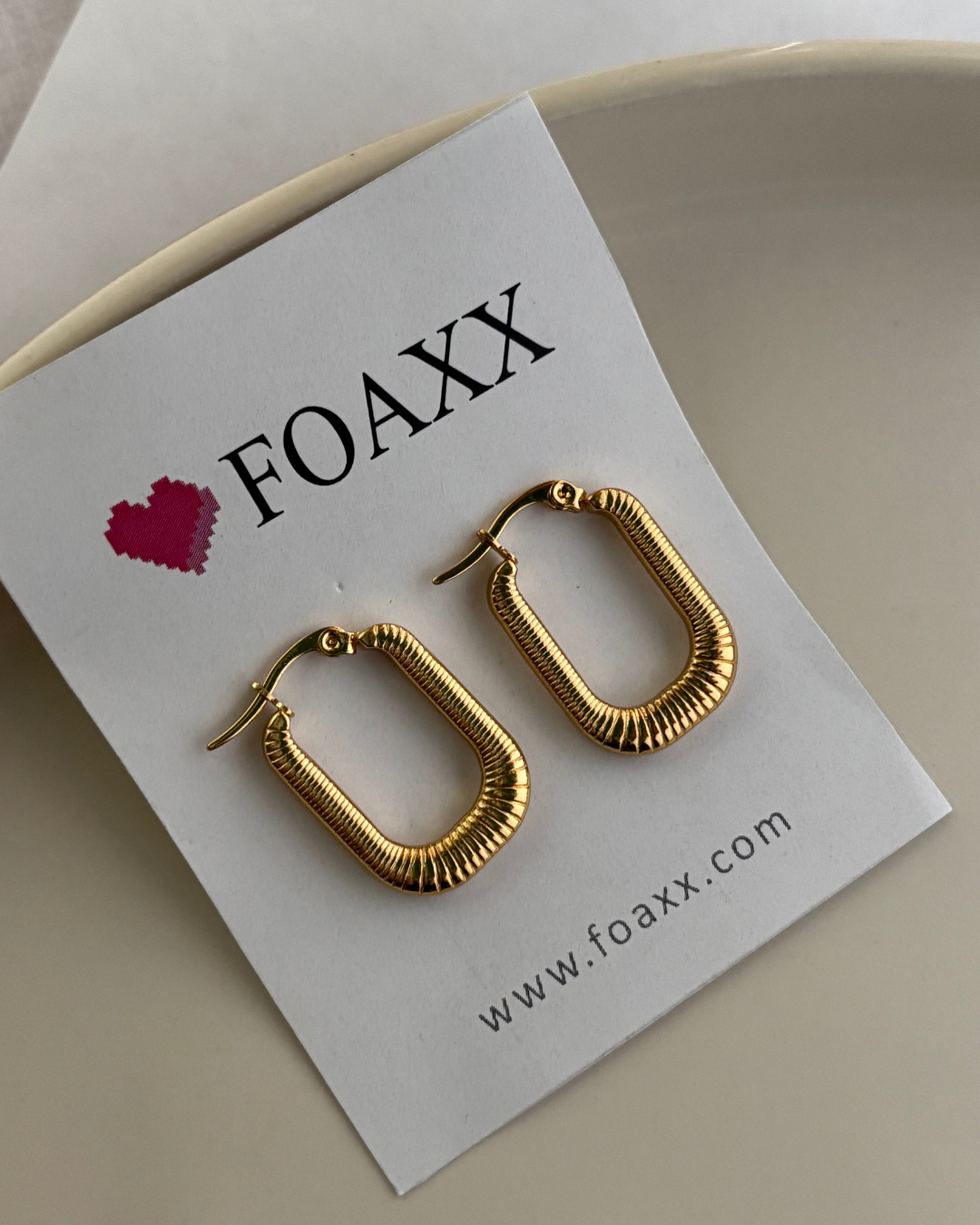 Sasha Striped Hoops