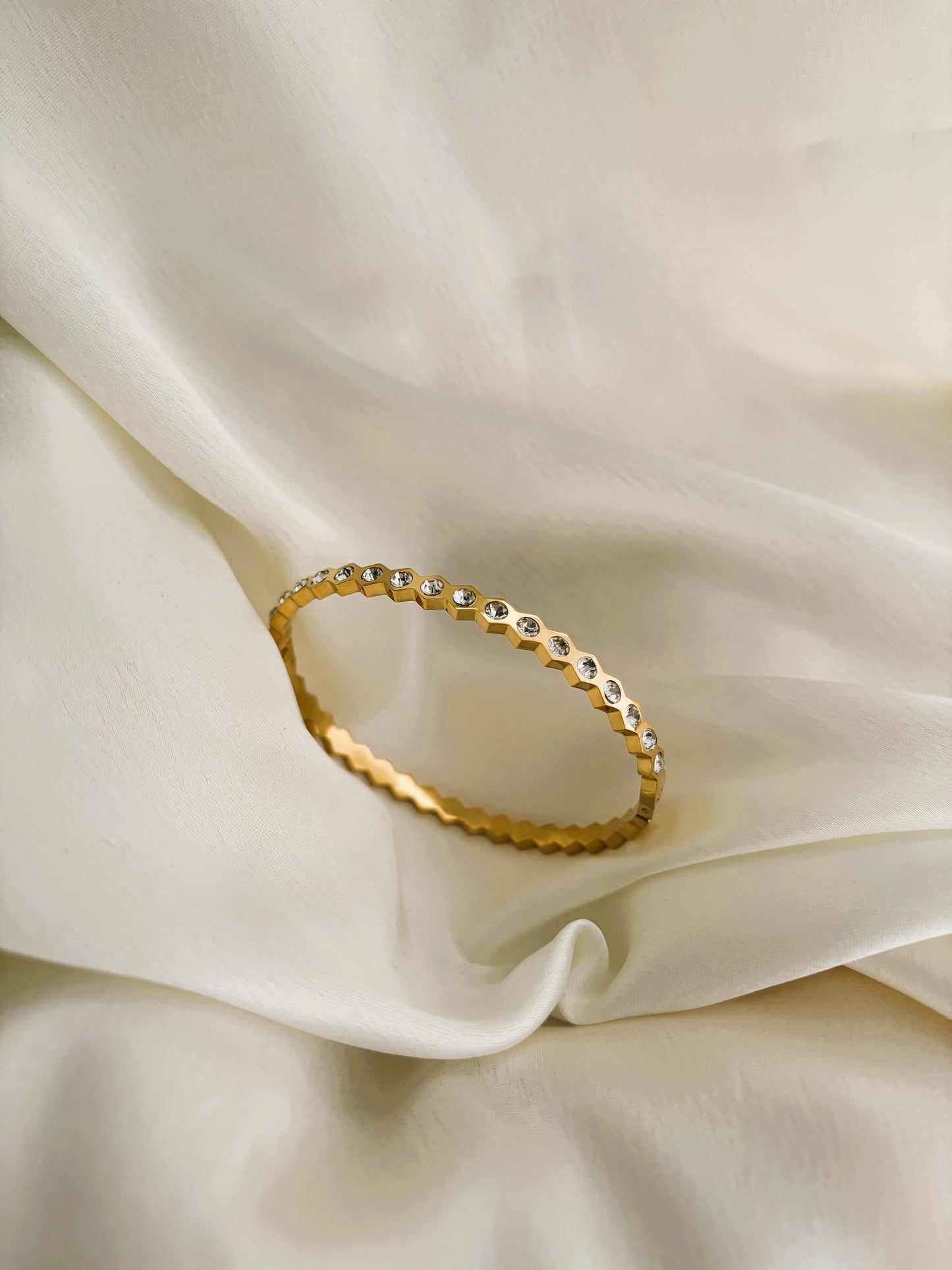 Cubic Zirconia Bangle Bracelet