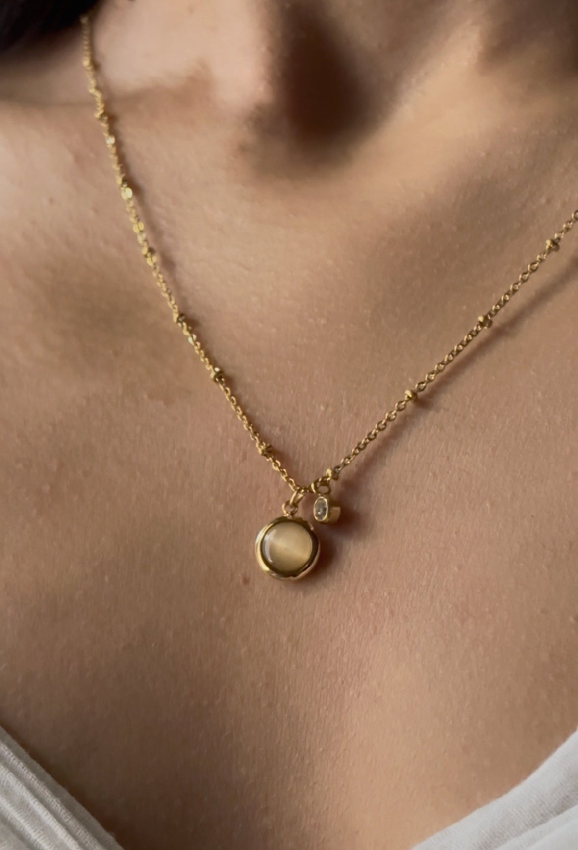 Gem and Zircon Necklace