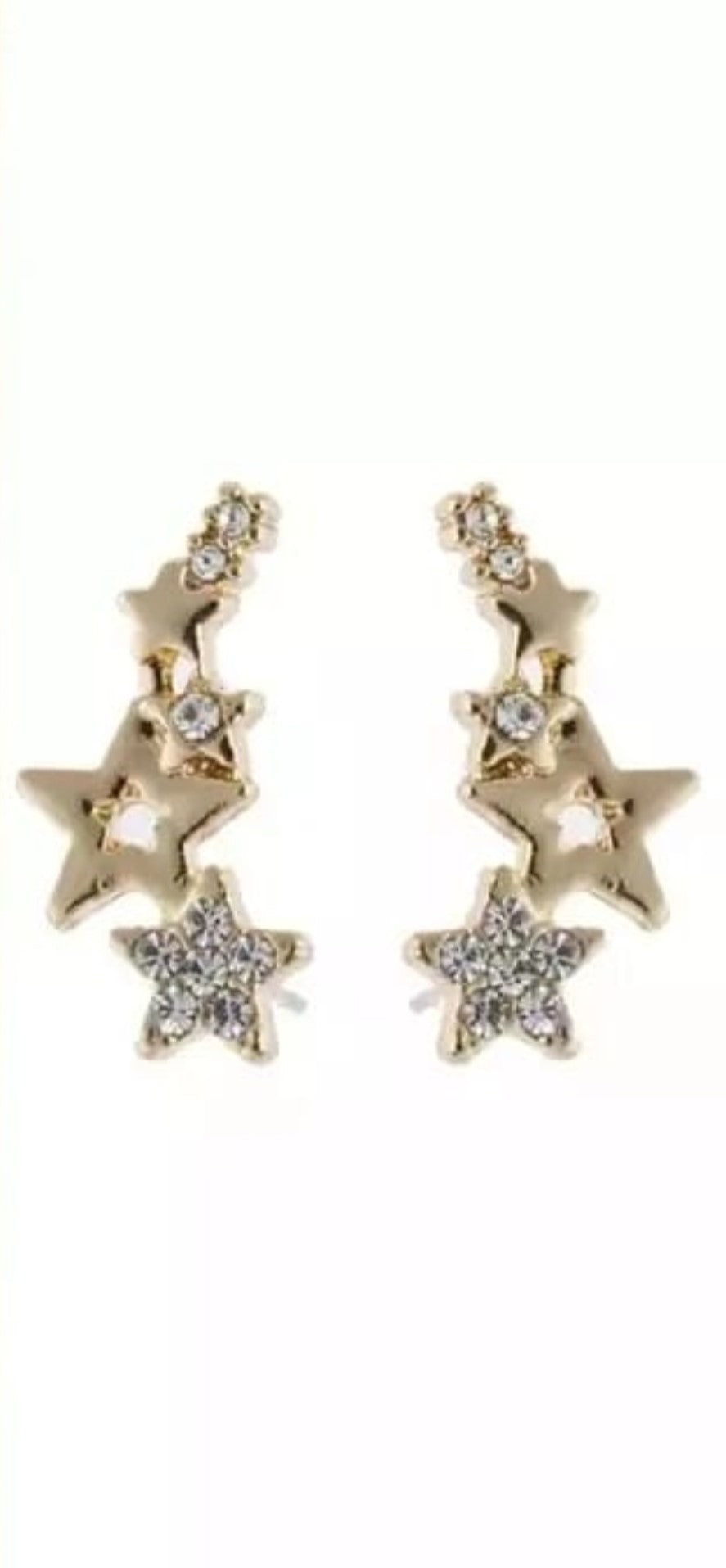 Shiny Star Cluster Earring
