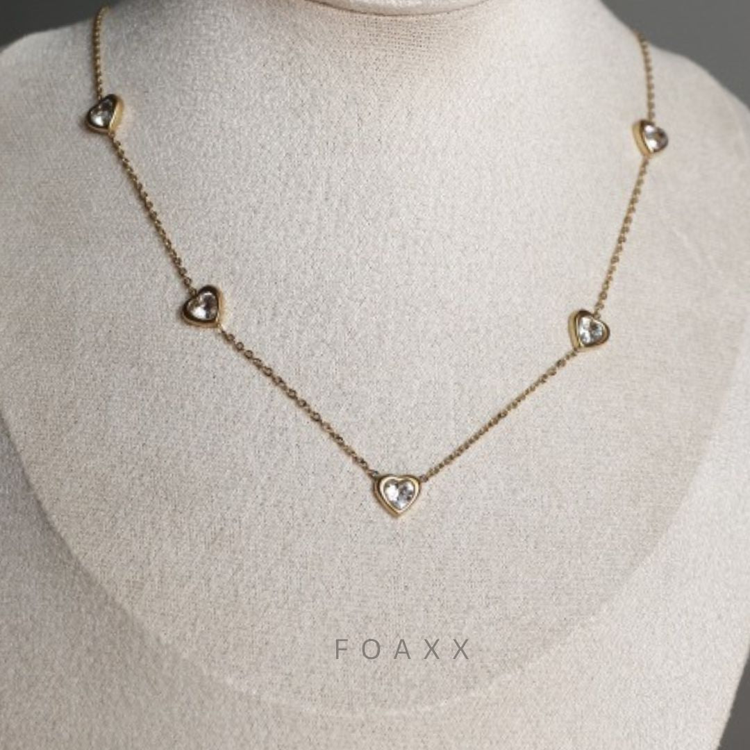 Ava Multi Heart Necklace
