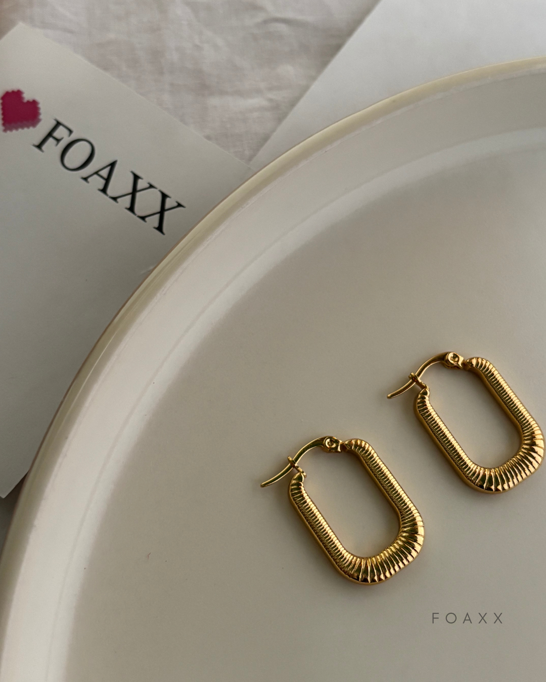Sasha Striped Hoops