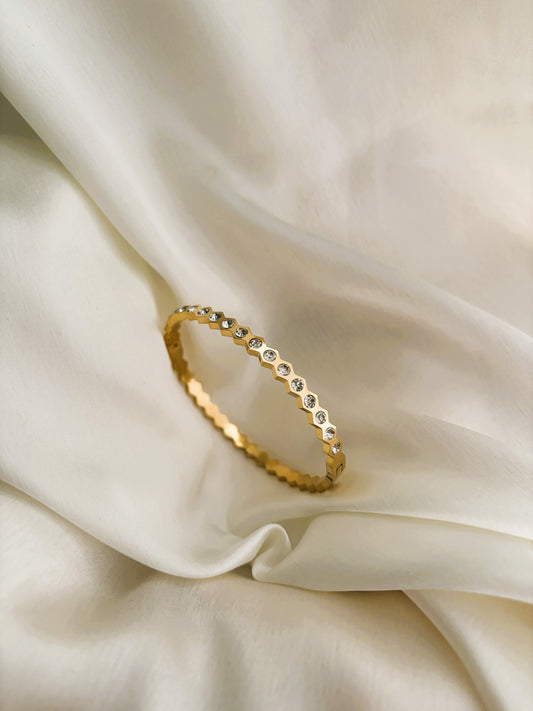 Cubic Zirconia Bangle Bracelet