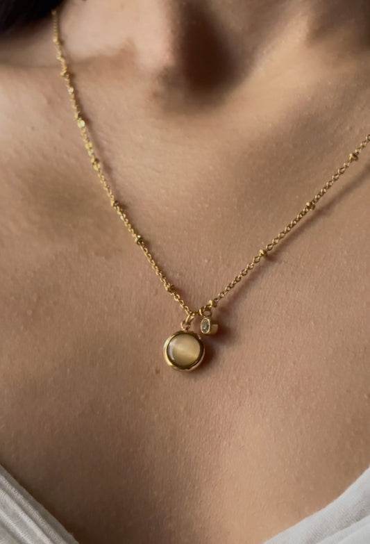 Gem and Zircon Necklace