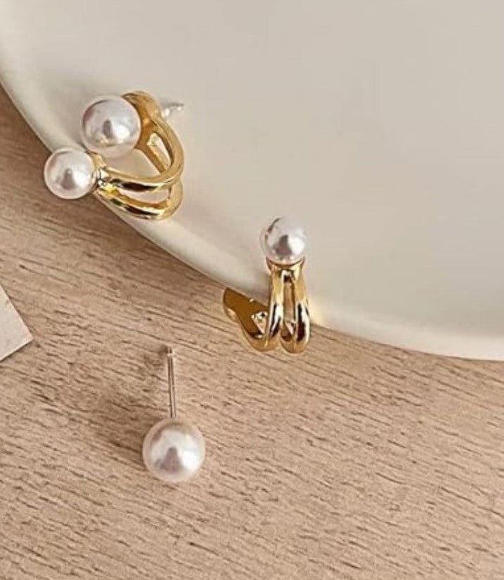 Twin Pearl Earrings