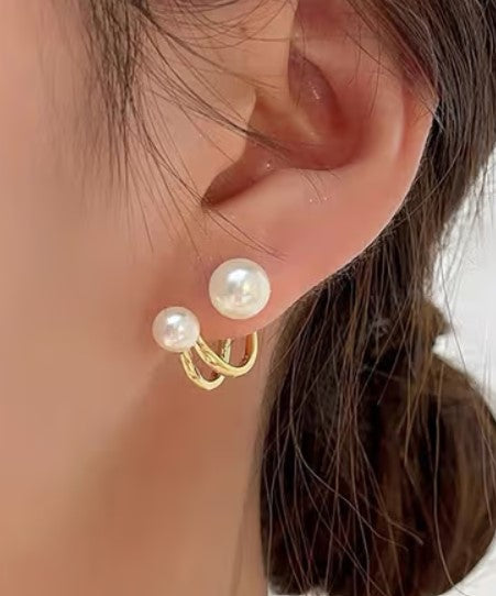 Twin Pearl Earrings