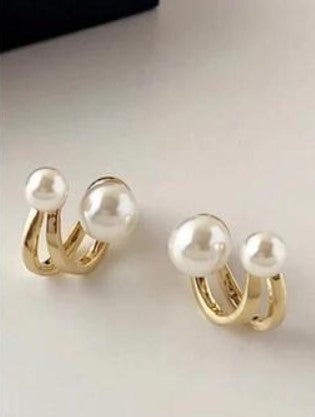 Twin Pearl Earrings