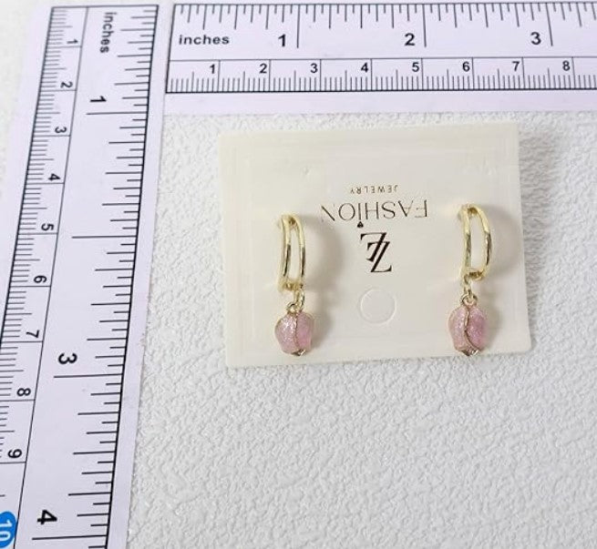 Hanging Tulip Earrings