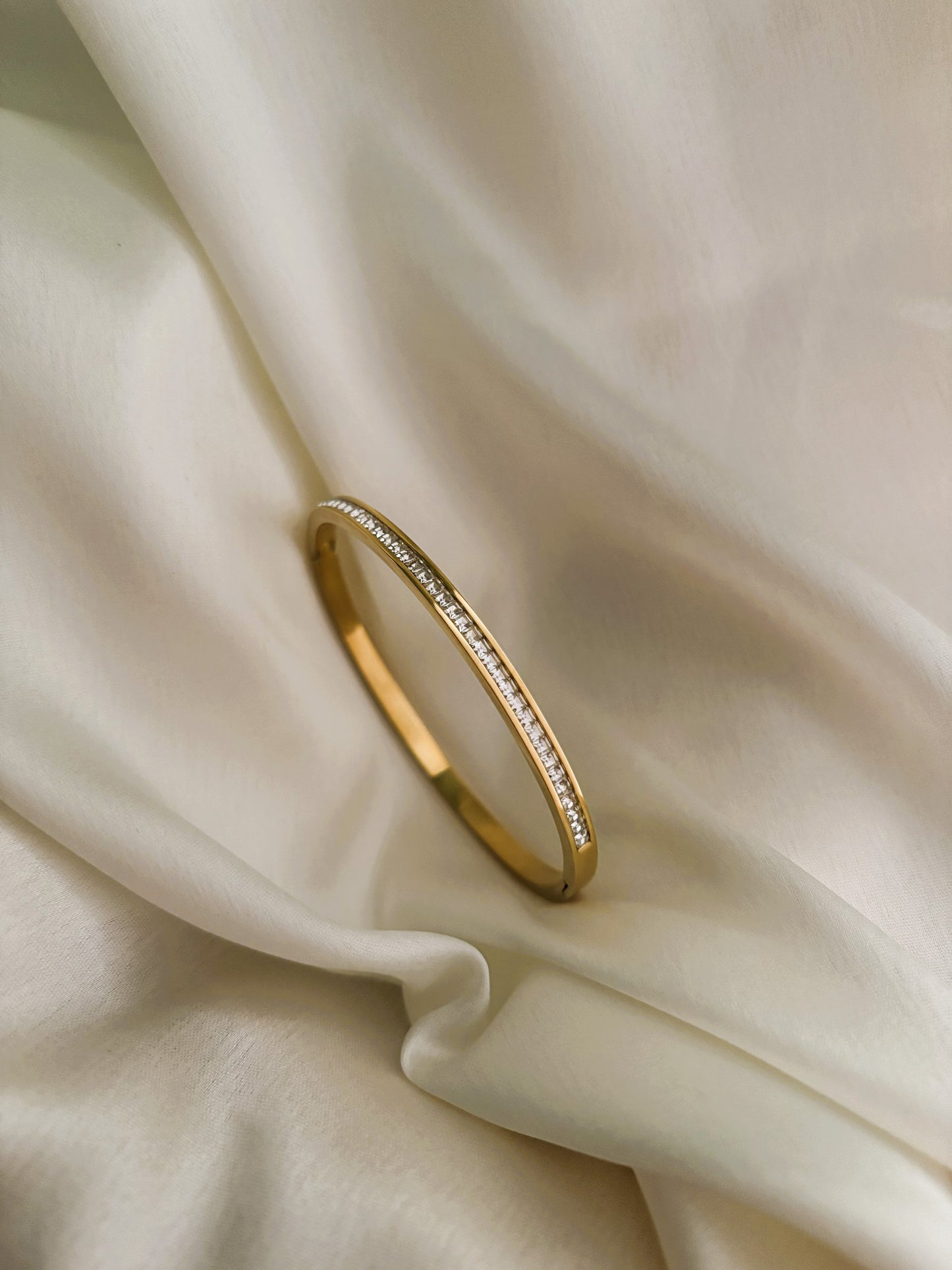 Frostline Crystal Bangle Bracelet