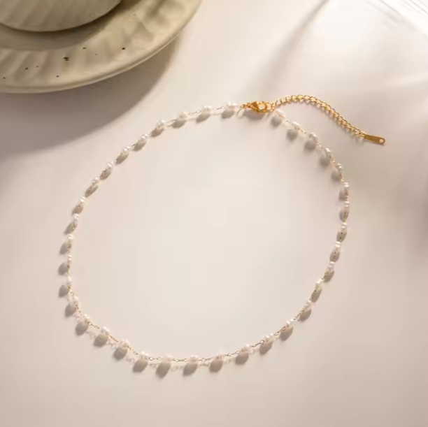 Mary Pearl Beaded Necklace