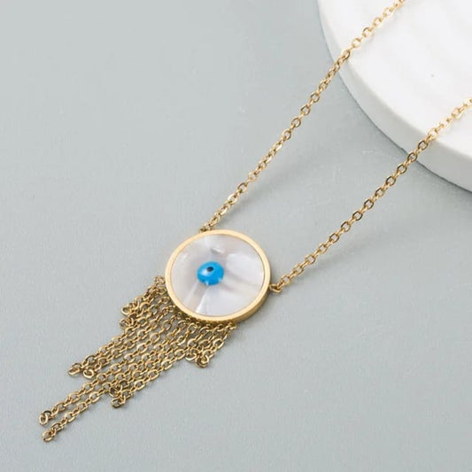 Evil Eye Anti-Tarnish Necklace