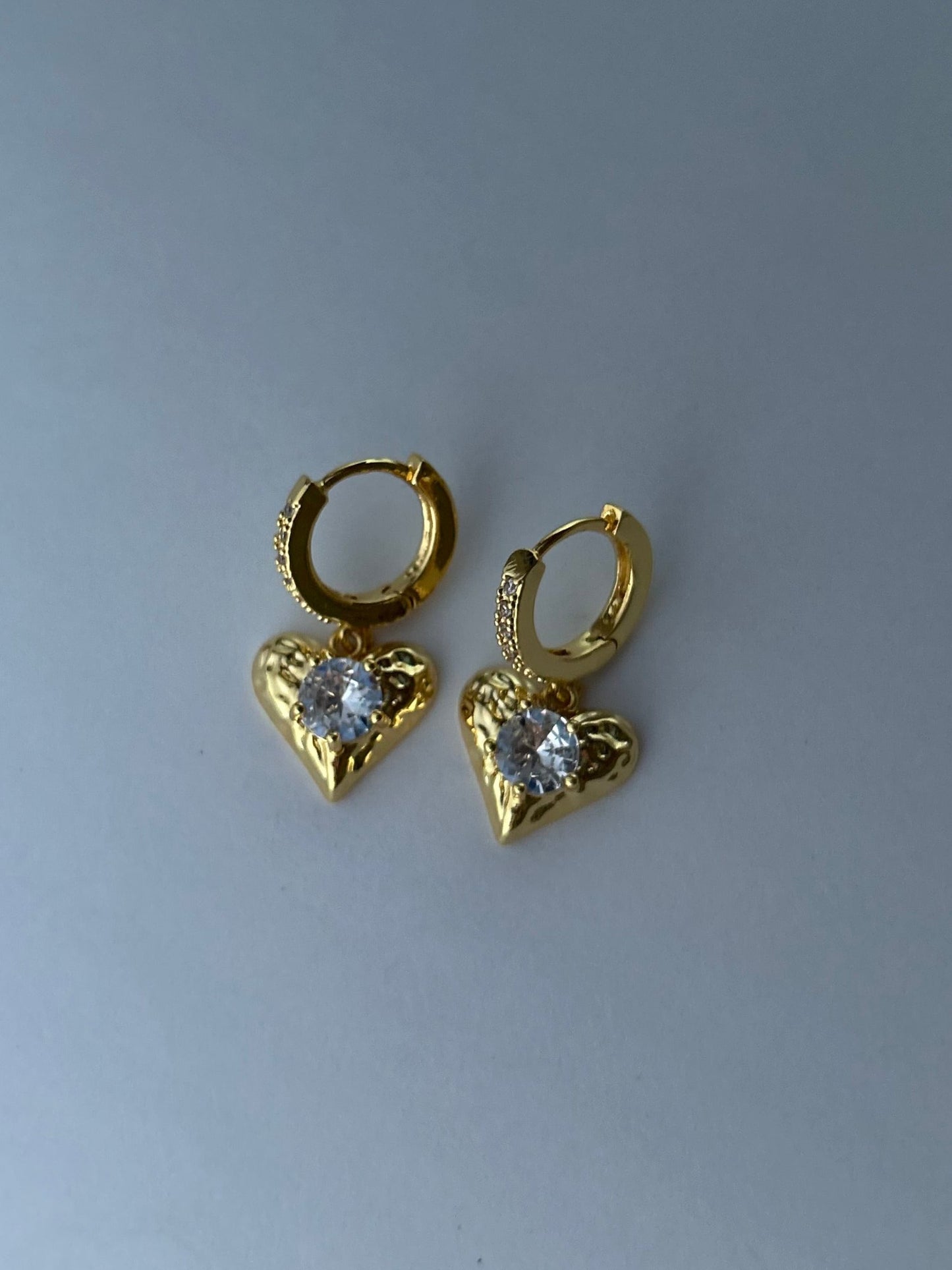 Shimmer Heart Earrings