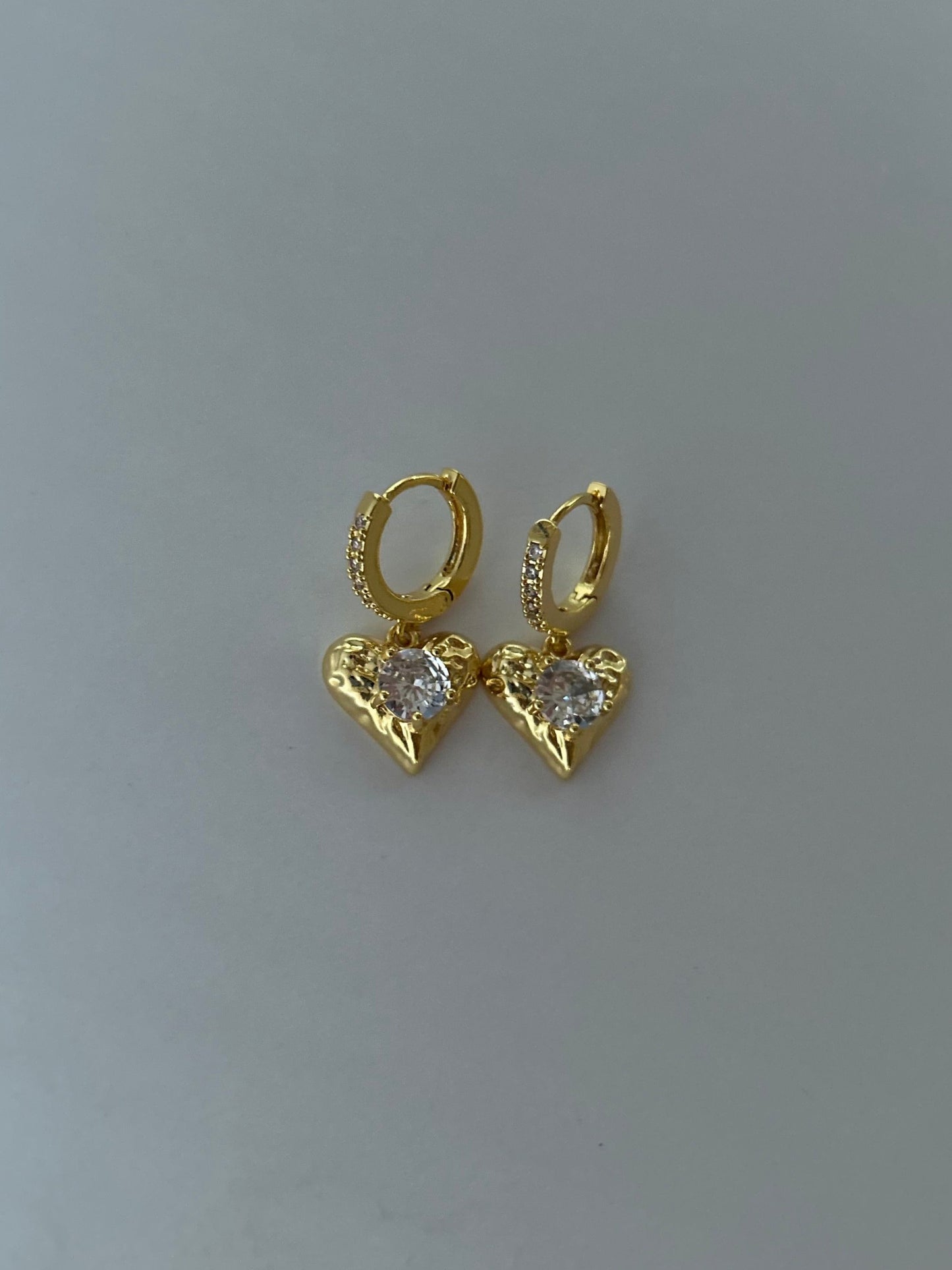 Shimmer Heart Earrings